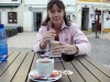 Kaffe och portvin på Largo do Camões.