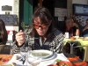 Lunch ute på en billig restaurang vid havet i Viana do Castelo, härligt!
